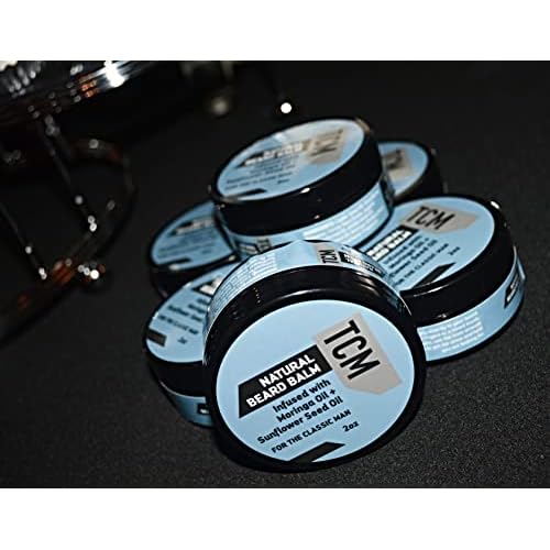 TCM Natural Beard Balm, Smooth, Soften, Shape with Shea Butter and Argan Oil, Moisturizing Lightweight Non-Greasy Shine for All Beard Types, 2 oz