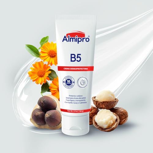 almipro B5 Dermo Protector cream. Moisturizing, repairing, protecting formula. Calendula and Cacay oil. Multi-Purpose Cream for Delicate Skin, Body, Hand Balm, Baby Safe. Soft & Clear texture. 3.5 oz