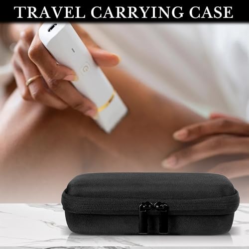 Linkidea Electric Shaver Travel Case for Women, Compatible with OLOV, Risina TC-017, MANSPOT HCW003A Body Hair Trimmer, Hard Shell Carrying Bag (Black)