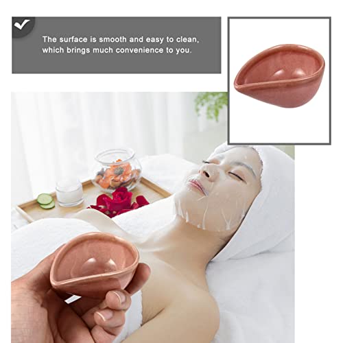 Essential Oil Holder Coffee Tray Essential Oil Mixing Dish, Ceramic Facial Mask Mixing Bowl Aroma Oil Holder Small Spa Dishes for Salon Face Mask Holder Essential Oil Bowls