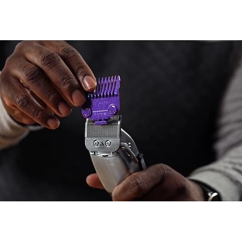 Andis 561002 OG Master Dual Magnet Attachment Clipper Guard Set, 2-Pack, Purple