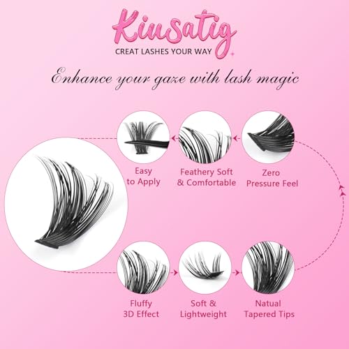 Eyelash Extension Kit 167pcs DIY Individual Eyelashes Kit Cluster Lashes D Curl 8-16mm Lash Extension Kit with Lash Bond Lash Remover Lash Kit Set(60D+80D-8-16Mix Kit)