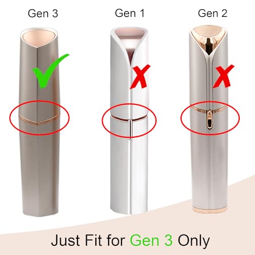 Flawless Replacement Heads Gen 3, 4 Pack - Compatible with 3rd Generation Flawless Facial Hair Remover, Replacement Heads for Flawless Facial Hair Remover Generation 3