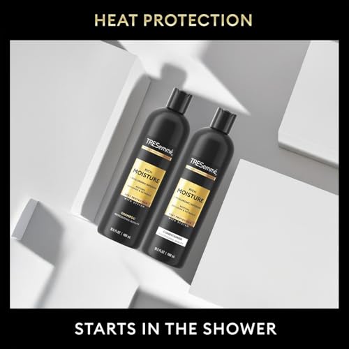 TRESemm? Shampoo and Conditioner Set, Rich Moisture with Hyaluronic Acid ? Vitamin-Enriched Hair Products for Dry Hair, Curly, All Hair Types, 16.5 Oz Ea