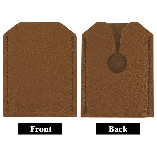 Linkidea 4 Pack Safety Razor Head Protector Cover, Portable Double Edge Shaving Travel Guard, Secure Shaver Accessories, Compatible with Most Razors (Brown)