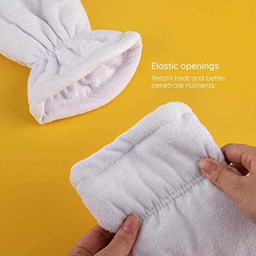 400 Counts Paraffin Wax Bags for Hands and Feet & Paraffin Wax Mitts, Segbeauty Plastic Paraffin Wax Liners, Heated Hand SPA Mittens for Women, thera-py Wax Refill Socks & Gloves Paraffin Bath Covers