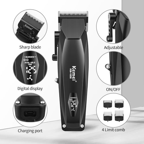 Beard Trimmer for Men, Electric Razor Shaver, Waterproof Electric Razor for Men, Hair Trimmer, Nose Hair Trimmer, Cordless Hair Clippers, Adjustable Beard Grooming Kit