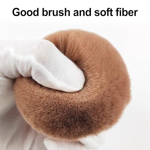 2pcs Extra Large Body Makeup Brush For Self Tanner, Self Tanner Applicator Foundation, Oval Self Tanning Blend Brush Kabuki Brush, Tan Legs Arms Face Body (Rose Gold)