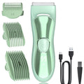 Body Hair Trimmer Shavers for Men, Groin Hair Trimmer with Ceramic Blade, Wet & Dry Use Eelectric Shaver, Waterproof Manscaper with LED Light mnfor Pubic Area, Chest, Legs & Bikini