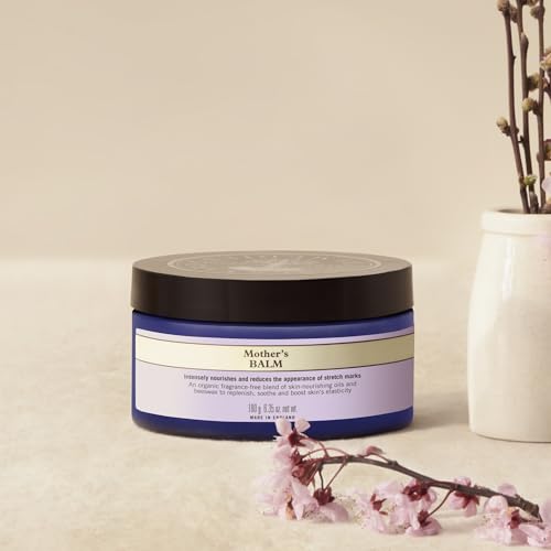 Neal's Yard Mother's Balm, Helps Reduce the Appearance of Stretch Marks & Improve Elasticity, Ideal for New Moms, Fragrance Free, Cruelty-Free, 120g