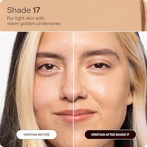 Live Tinted HUESTICK Complexion Stick - Medium-to-Full Buildable Coverage - Soft Matte Finish - Multitasking Makeup Stick - Lightweight, Creamy Formula - Shade 17