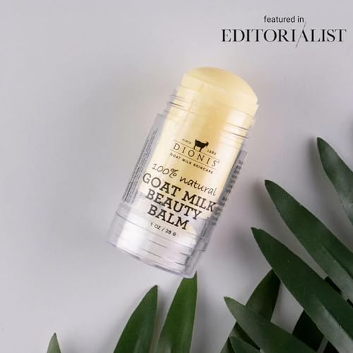 Dionis Goat Milk Skincare Multi-Purpose Hydrating Beauty Balm for Face, Lips, Eyes and Neck with Shea Beauty and Coconut Oil - Cruelty Free, Paraben Free, Non Greasy - 1oz Light Coconut Scent