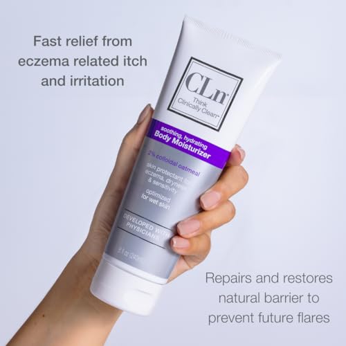 CLn¢ç Body Moisturizer - A skin protectant delivering 2% Colloidal Oatmeal, Paraben-Free, Dye-Free & Fragrance-Free, 8 fl. oz.