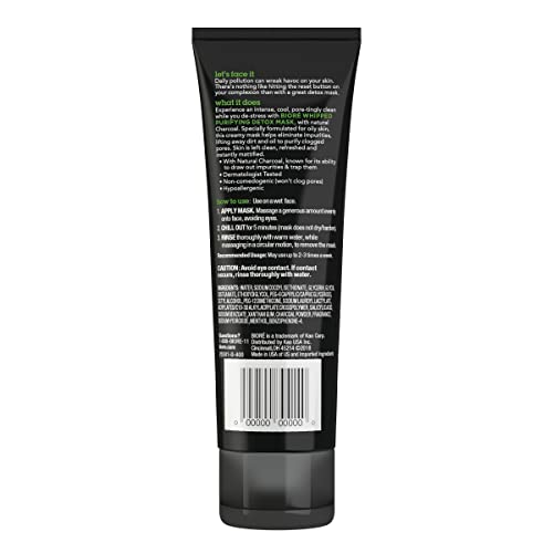 Bior? Charcoal Whipped Purifying Detox Mask, with Natural Charcoal, Deep Pore Cleansing, 4 Ounce, Dermatologist Tested, Non-Comedogenic, Oil Free