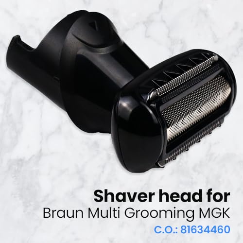 Replacement Shaver Head 81634460 for Braun Multi Grooming Body Shaver | Compatible with MGK3080, 5515, 5541 & 5544 Models