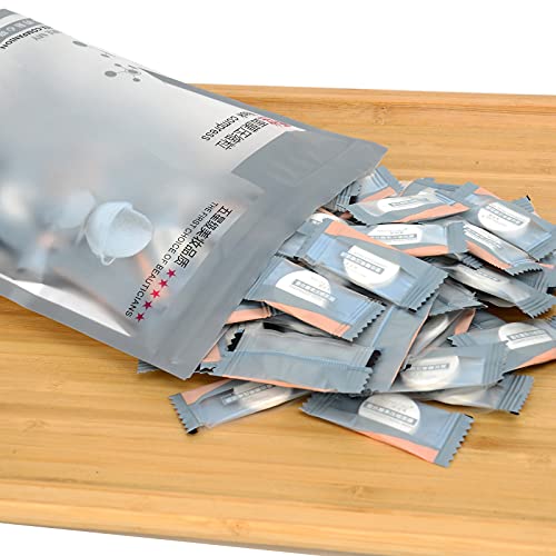 100PCS Natural Pure Cotton Dry Compressed Facial Mask Sheet, DIY Facial Skin Care Great for Home and Travel, Disposable Mask Paper, Individually Packaged Like Candy