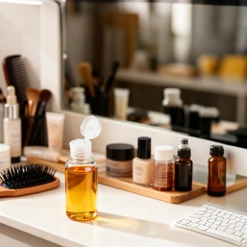 120 PCS 1oz/30ml Clear Empty Travel Bottles, Round Empty Bottles with Flip Cap, Plastic Sample Bottle Container for Shampoo Lotions Shower Gel Makeup