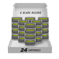 SWIPE Premium Men's 6-Blade Razor Refills (24) (No Trimmer)
