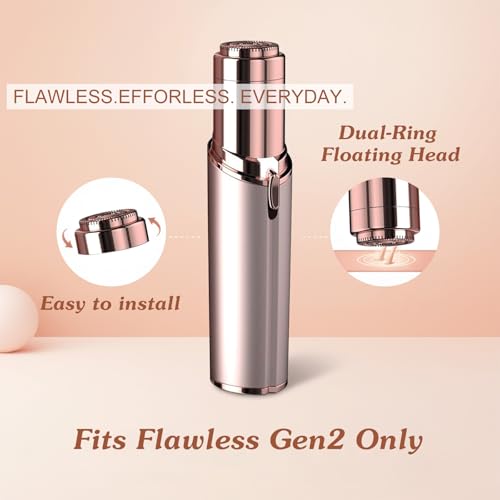 tuokiy Facial Hair Removal Replacement Heads for Finishing Touch Flawless, Refill for Flawless Replacement Heads