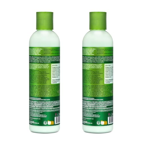 ORS Olive Oil Deep Hydrating Creamy Aloe Conditioner with Aloe Vera for Rejuvenating Moisture, Super Slip Detangling, Hydrates & Adds Radiant Shine 8 Ounces (Pack of 2)