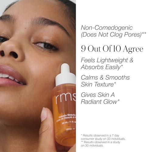 RMS Beauty Kakadu Beauty Oil ? 24-Hour Hydrating Face Oil with Vitamin C ? Brighter, Radiant Glow ? Kind to Biome Certified ? Non-Comedogenic & Fast-Absorbing ? 1 fl oz