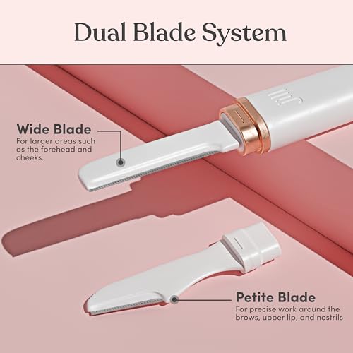 Jill Dermaplane Razor Refills for Women ? 8 Single-Use Face Razor Blades for Facial Hair Removal & Exfoliation ? Fits Jill V1 Dermaplaner Only (Not Compatible with V2 Kit)