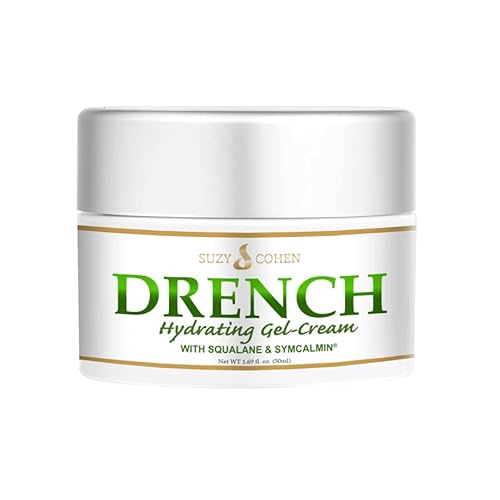 Script Essentials Suzy Cohen Drench Face Cream with Squalane & Aloe ? Lightweight, Fast-Absorbing, Fragrance-Free Face Cream 1.69 oz (50ml)