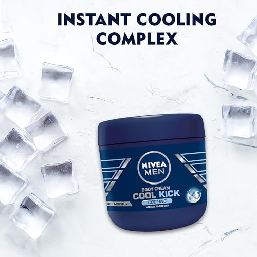 Nivea Men Cool Kick Body Cream - 13.5 Fl Oz / 400 mL