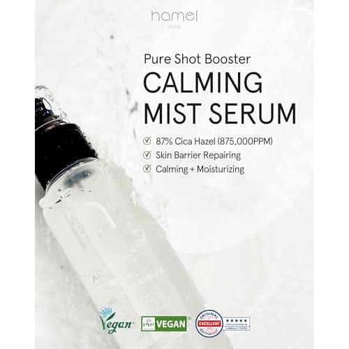 [HAMEL] Pure Shot Booster Calming Mist Serum?3.38 fl. oz. / 100ml?Improvement of Skin Barrier and Moisture Density, Skin Soothing, Virginia Witch Hazel Extraxt?Vegan, Cruelty Free, Clean Beauty