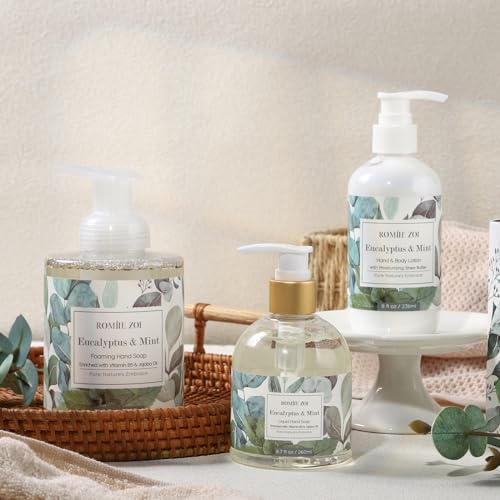 ROMIIE ZOI Liquid Hand Soap with Gift Box - Eucalyptus & Mint - 260ml/ 8.7 fl.oz