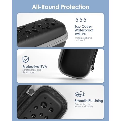 Hard Travel Case for Hybrid Electric Trimmer, Waterproof Hard Carrying Case Portable Storage Bag for OBlade & Braun Series Shaver, Green
