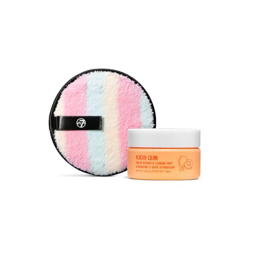 W7 Peachy Clean Makeup Melt Set ? Cleansing Balm & Remover Pad for a Peach-Perfect Skincare Routine ? The Ultimate Makeup Melting Dream Team! - Gentle, Hydrating & Effortless