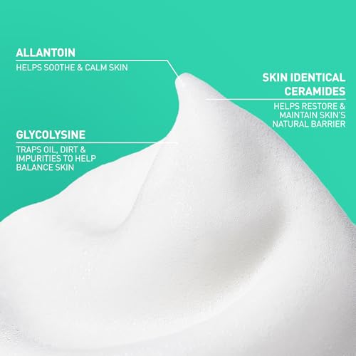 CeraVe Balancing Air Foam Face Wash, Foaming Facial Cleanser For Combination Skin, 8HR Oil Control + 24HR Hydration, Fragrance-Free & Non-Comedogenic, With Glycolysine¢â & 3 Essential Ceramides, 8oz