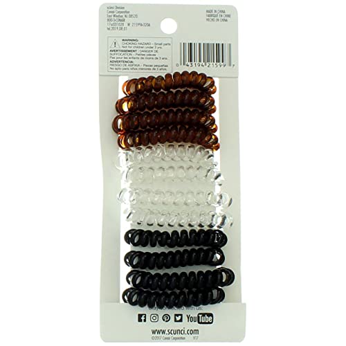 Scunci Dent-Free Hold Hair Ties, 12 Ct