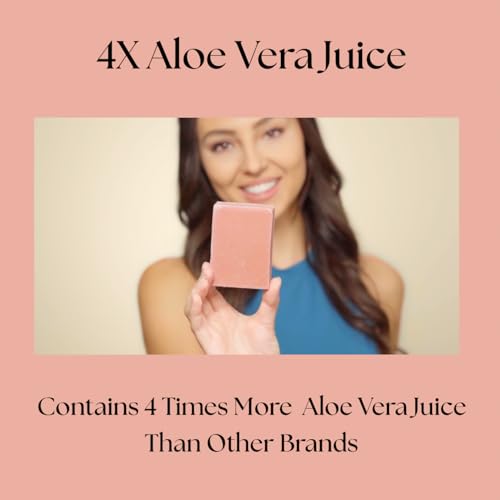 Aloe Vera & Oatmeal Soap Bar with Calamine, Natural & Organic Ingredients - Organic Aloe Vera & Colloidal Oats. Face & Body - for Men, Women & Teens. Gentle Body Wash. 4.5 oz Bar (Pack of 2)