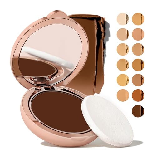 Toty by Sofia Vergara - Ilumina CC Creamy Compact SPF 50+ Mineral Broad Spectrum Sunscreen for Face - Tinted Blurring Balm SPF- Matte, Light Coverage - Water & Sweat Resistant - All Skin Types - 6N