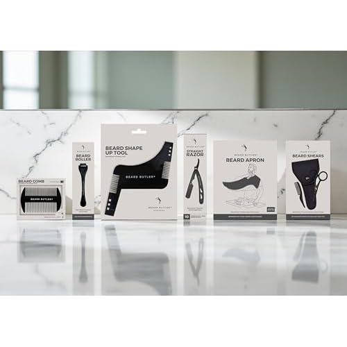 Beard Butler¢ç 'The Original' Beard Bib Apron ? Beard Hair Catcher for Men ? Grooming & Shaving Apron with Strong Suction Cups ? Beard Gift for Husband, Boyfriend ? Includes Travel Case