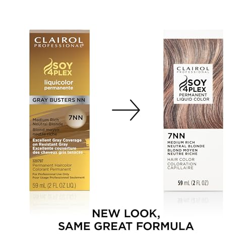 Clairol Professional Permanent Liquicolor for Medium Blonde to Neutral Blonde Hair Color with 100% Gray Coverage | Packaging May Vary