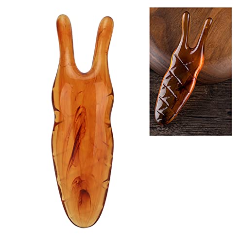 FILFEELNose Massager, Resin Gua Sha Facial Tools Nose Up Scraper for Women Nose Shaping (Amber)