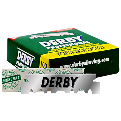 1000 "Derby Professional" Single Edge Razor Blades for straight razor