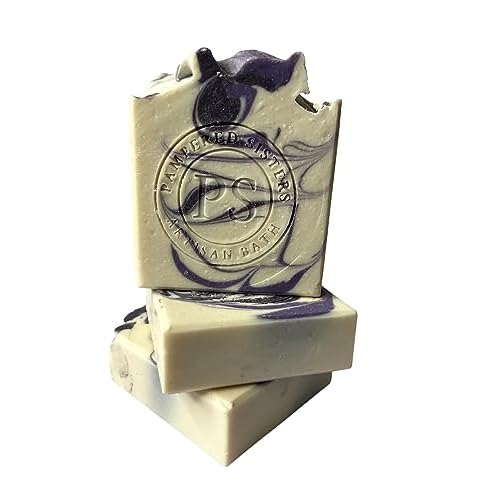 Pampered Sisters Bar Soap (3-Pack) | 8.25 oz each | Lavender | Artisan Handcrafted | Moisturizing | Relaxing Soap for All Skin Types