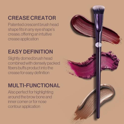 Anisa Beauty Eye Crescent Crease Brush ? Precision Eye Brush for Blending and Defining Crease and Contours ? Soft, Synthetic Fibers for Eyeshadow Application
