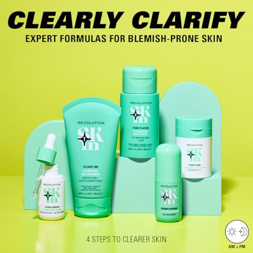 Revolution Skin, Cloud Clear Niacinamide & IPC Clarifying Moisturizer, Lightweight & Hydrating Face Cream, Vegan & Cruelty-Free, 1.69 fl oz