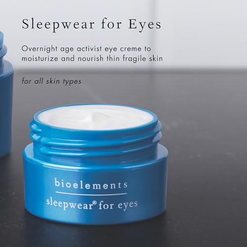 Bioelements Sleepwear for Eyes - 0.5 fl oz - Night Anti-Aging Eye Cream - Moisturize, Hydrate & Reduce Appearance of Fine Lines & Wrinkles - Vegan, Gluten Free - Never Tested on Animals