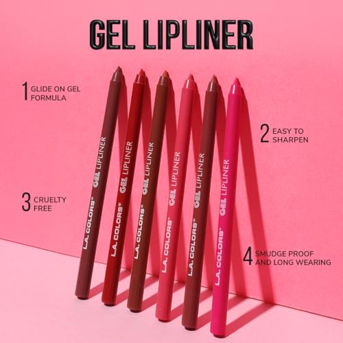 L.A. COLORS Gel Lipliner, Alluring CP680 (Pack of 3)