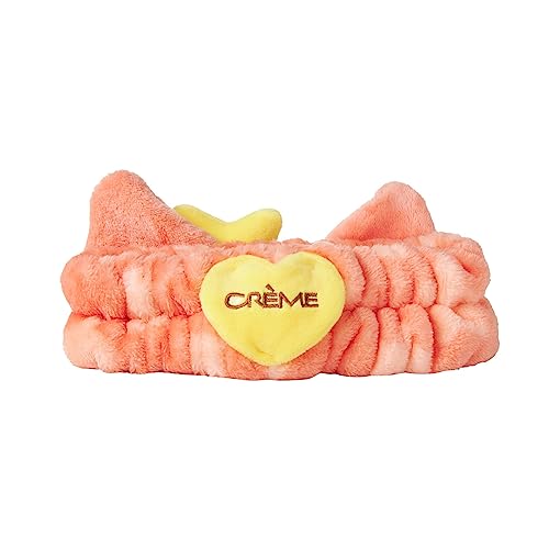 The Cr?me Shop 3D Teddy Headyband¢â - Plush SPA Headband with Stretchy Elastic Band for Comfortable Fit - Ideal for Hair Control during Beauty and Skincare Routines (RED PANDA)