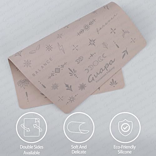 2 Pcs Tiny Tattoo Practice Skins, Small Deluxe Mini Silicone Finger Semi Permanent Tattoo Latex Pad for Training (Fine Line - Pink Pad- 2PCS)