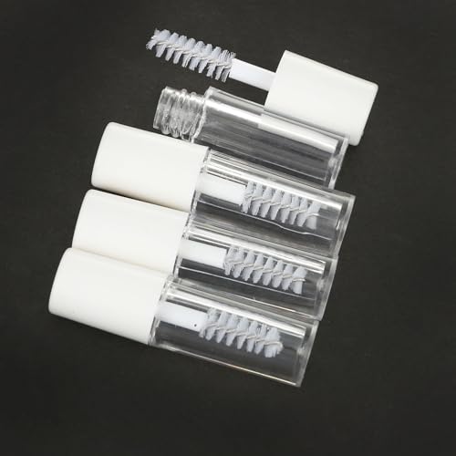 COSIDEA 26pcs 0.8ml White Empty mini mascara tubes with wand for castor oil 1ml eyelash growth tube packing sample size containers