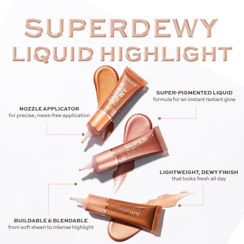 Revolution Super Dewy Liquid Highlight Illuminator, Pink Lights, 0.5 fl oz / 15ml