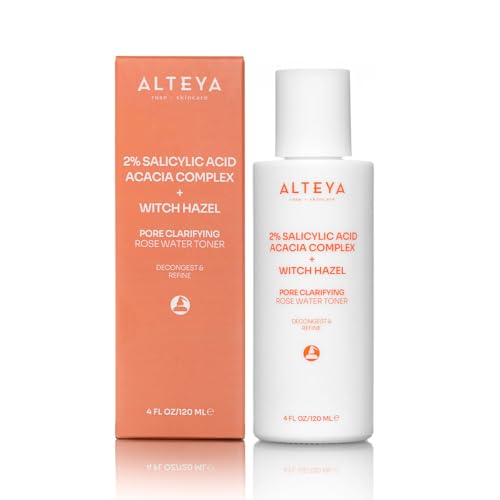 Alteya Organics BHA Pore Clarifying Rose Water Toner (2% Salicylic Acid Acacia Complex Plus Witch Hazel)